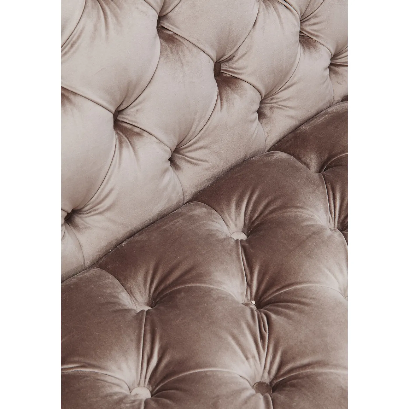 KARE Design Canapés Look 3-Places Velours Gris