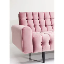 KARE Design Canapés Milchbar 3-Places Velours Mauve