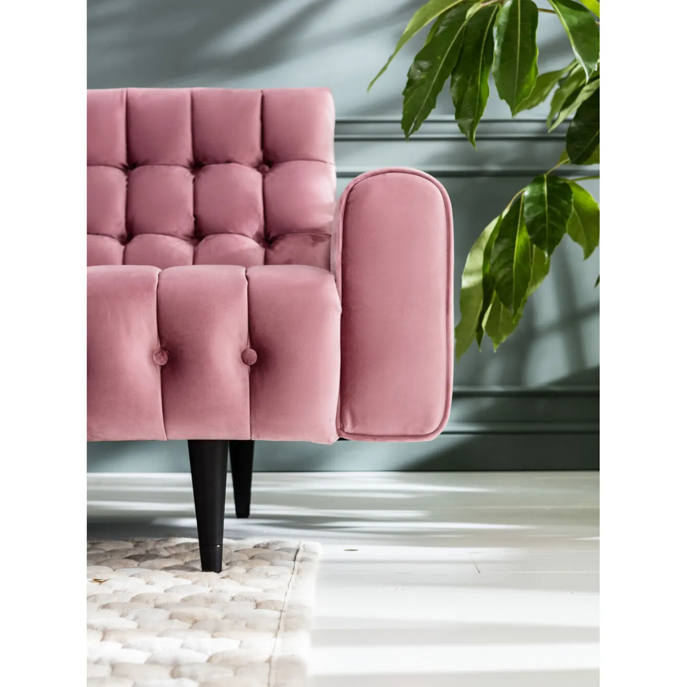 KARE Design Canapés Milchbar 3-Places Velours Mauve