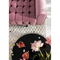 KARE Design Canapés Milchbar 3-Places Velours Mauve