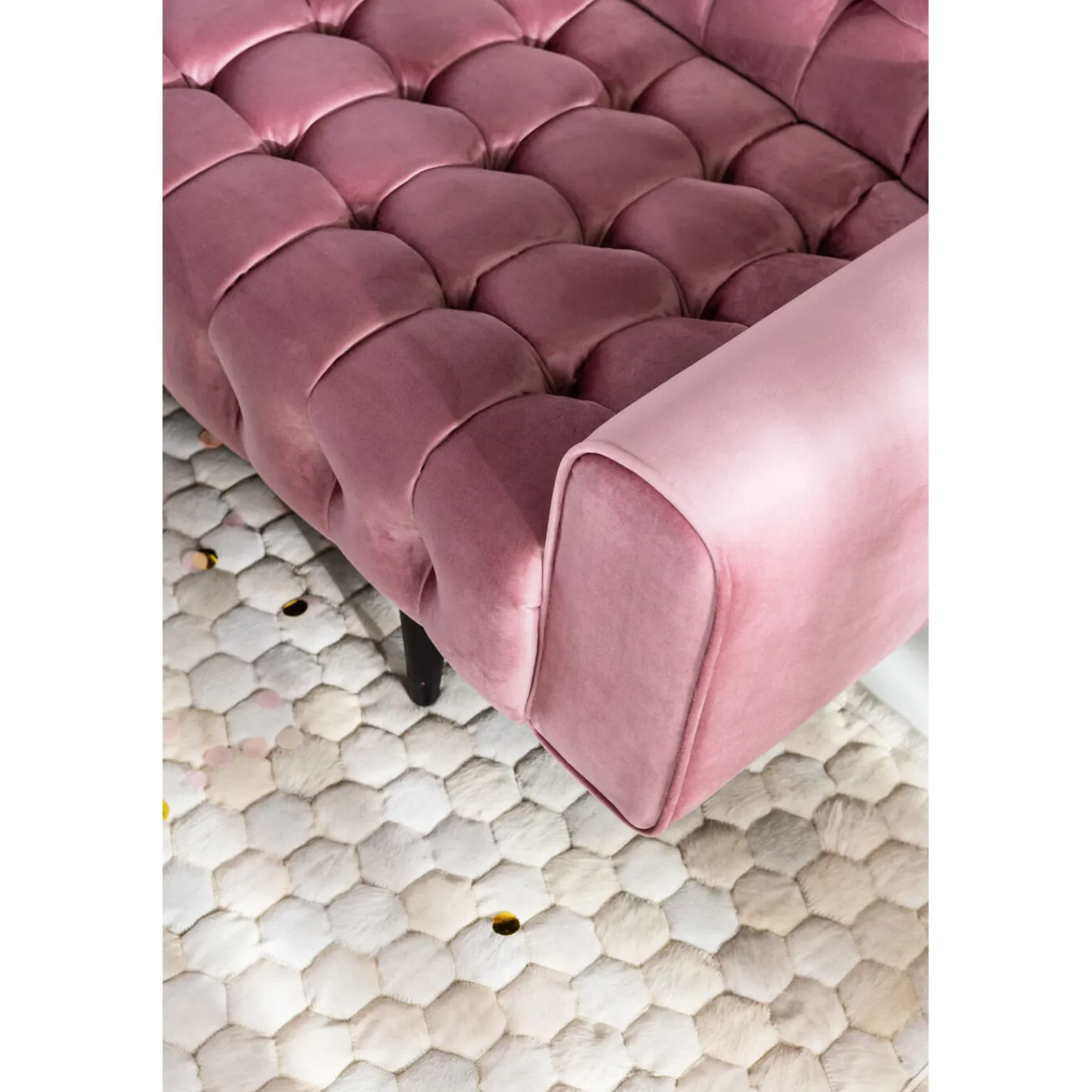 KARE Design Canapés Milchbar 3-Places Velours Mauve