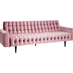 KARE Design Canapés Milchbar 3-Places Velours Mauve
