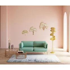 KARE Design Canapés Shirly 3-Places Vert Menthe 221Cm