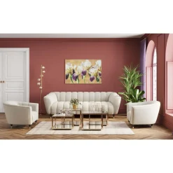 KARE Design Canapés Spectra 3-Places Blanc 245Cm