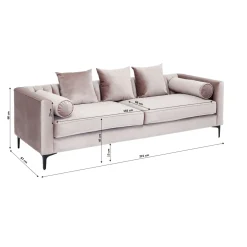 KARE Design Canapés Variete 3-Places Gris