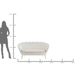 KARE Design Canapés Water Lily 2-Seater Oro Beige