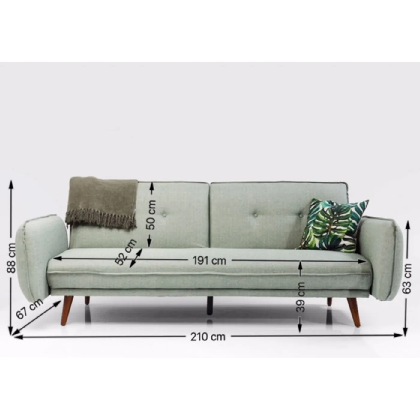 KARE Design Canapés-Lit Lizzy 210Cm