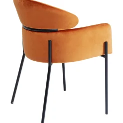 KARE Design Chaise A. Acc. Alexia.Velours Orange