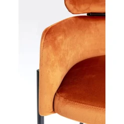 KARE Design Chaise A. Acc. Alexia.Velours Orange