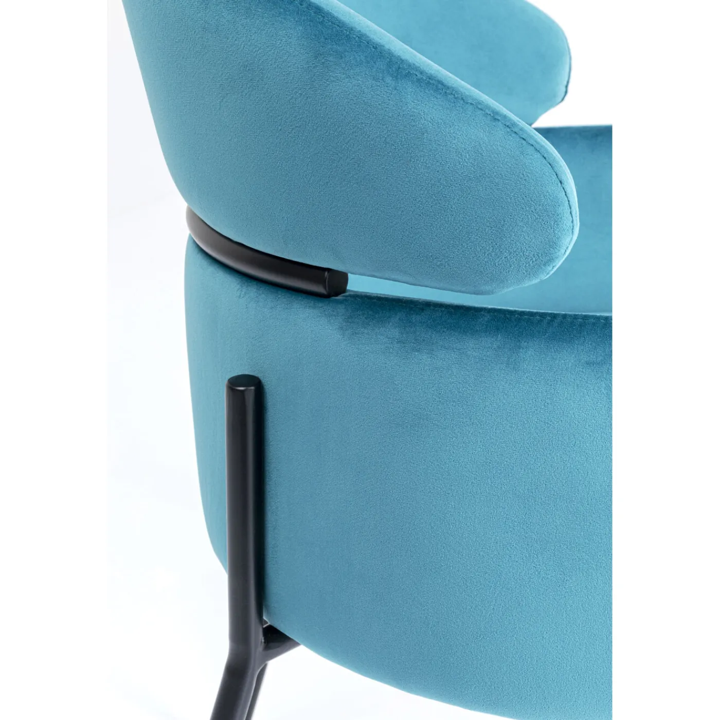 KARE Design Chaise A. Acc. Alexia.Velours Bleu