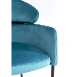 KARE Design Chaise A. Acc. Alexia.Velours Bleu