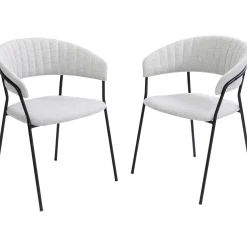 KARE Design Chaise A. Acc. Belle Gris Clair (2/Set)