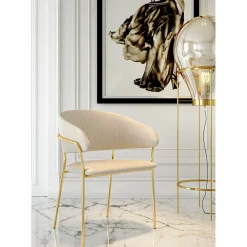 KARE Design Chaise A. Acc. Belle Velvet Creme (2/Set)