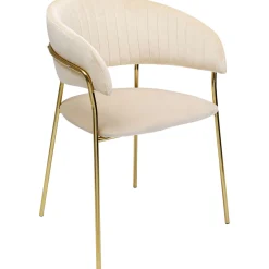 KARE Design Chaise A. Acc. Belle Velvet Creme (2/Set)