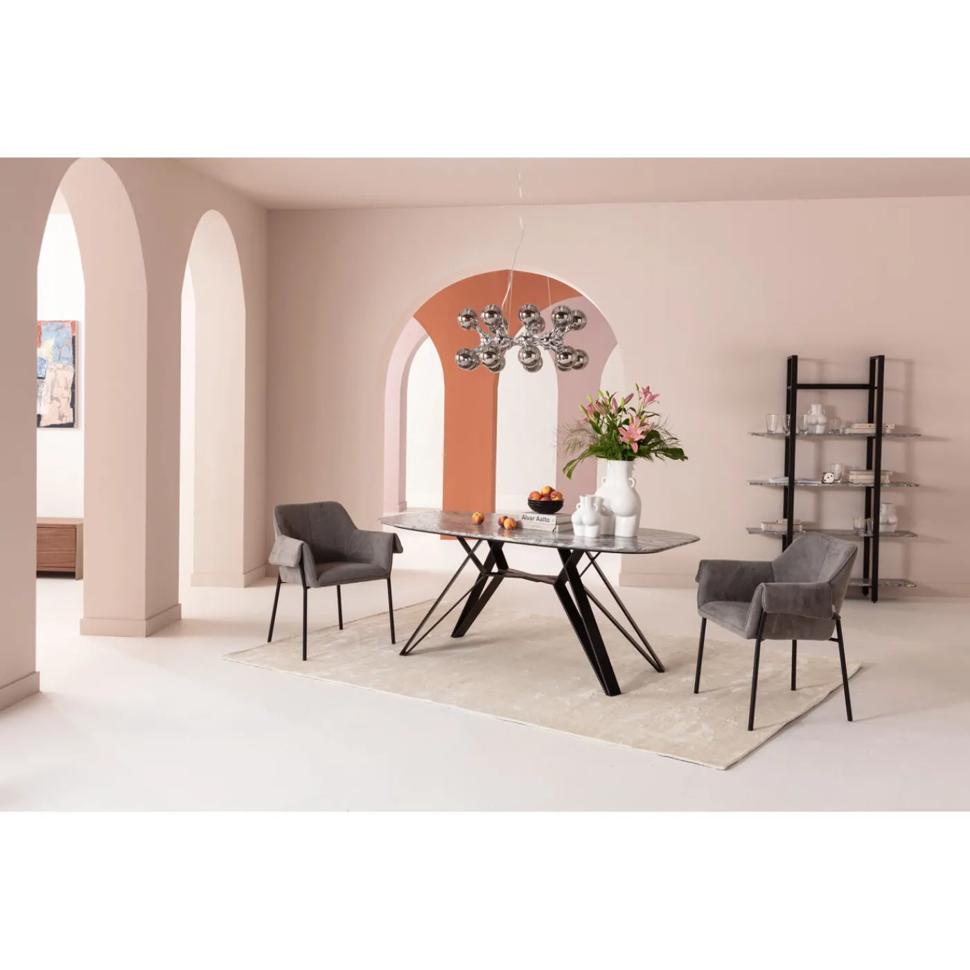 KARE Design Chaise A. Acc. Bess Gris