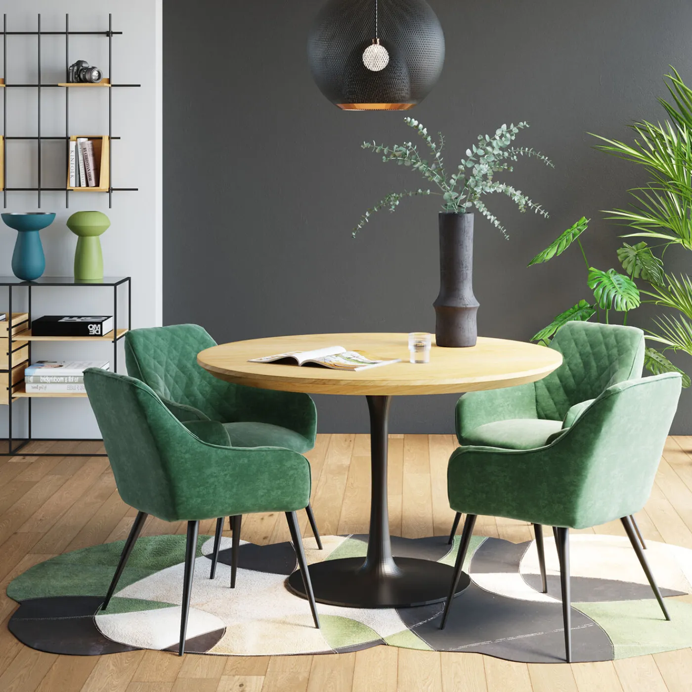 KARE Design Chaise A. Acc. Bretagne Vert