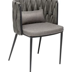 KARE Design Chaise A. Acc. Cheerio Gris Av. Coussin