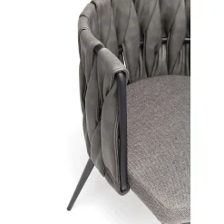 KARE Design Chaise A. Acc. Cheerio Gris Av. Coussin