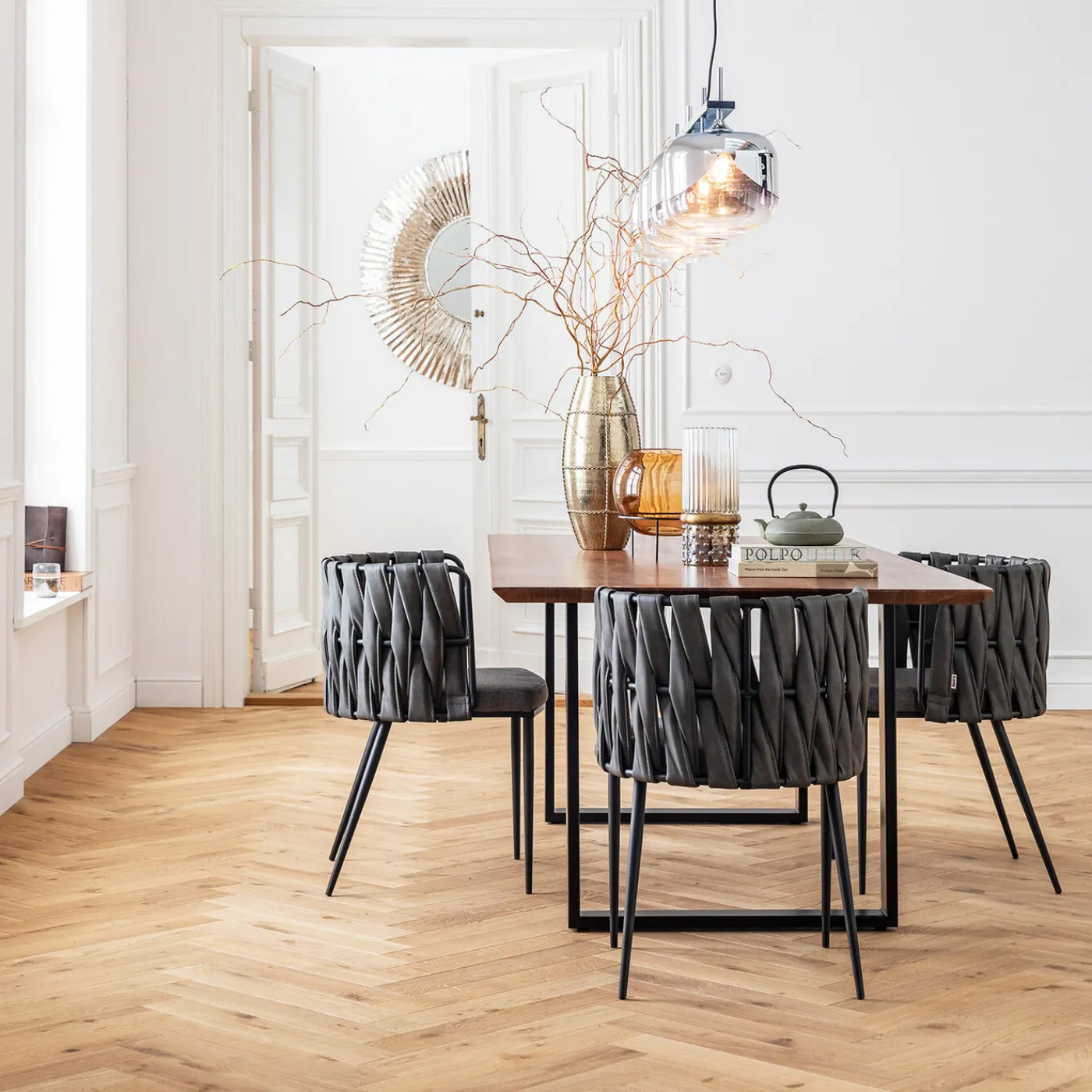 KARE Design Chaise A. Acc. Cheerio Gris Av. Coussin