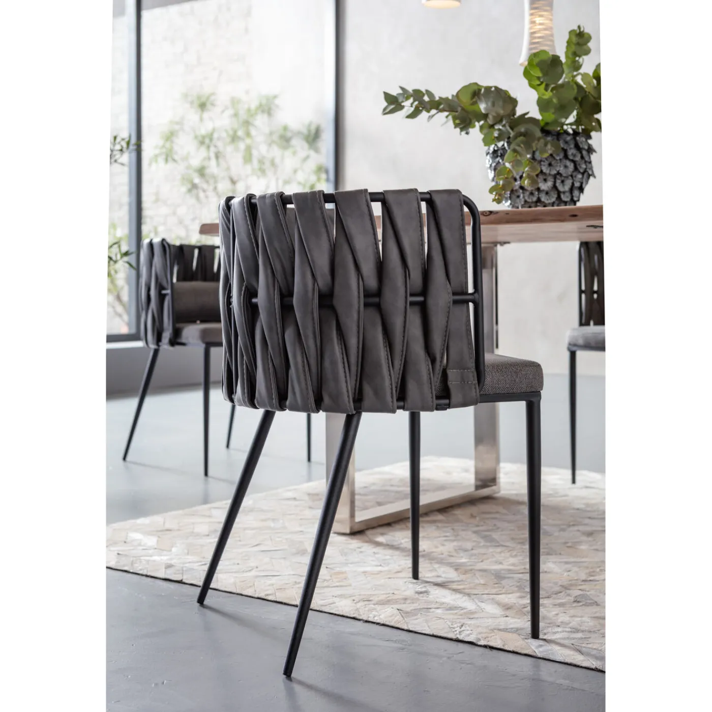 KARE Design Chaise A. Acc. Cheerio Gris Av. Coussin