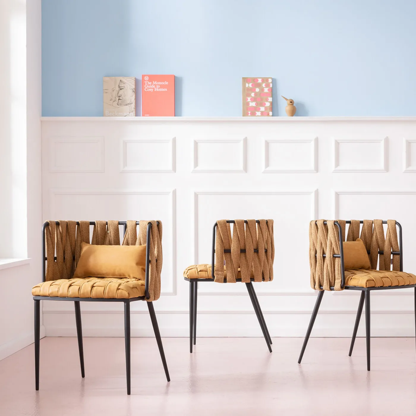 KARE Design Chaise A. Acc. Cheerio Jaune A.Coussin