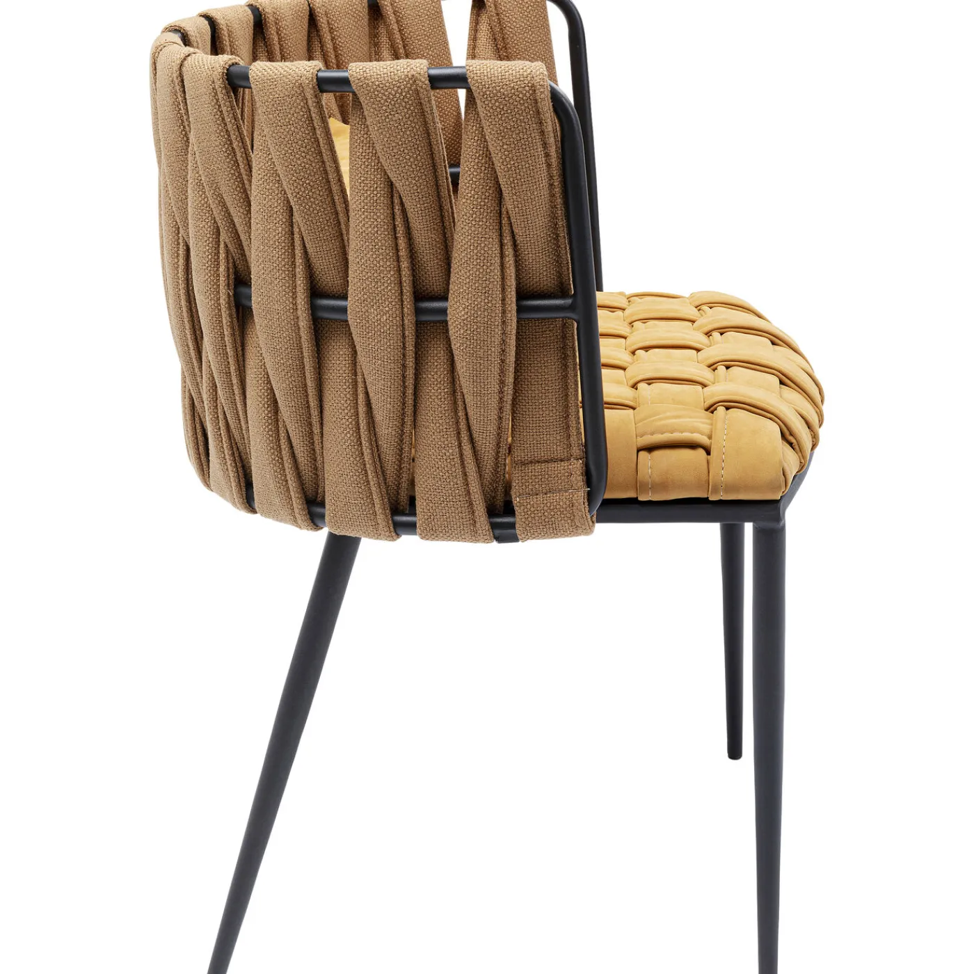 KARE Design Chaise A. Acc. Cheerio Jaune A.Coussin