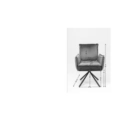 KARE Design Chaise A. Acc. Chelsea.Marron