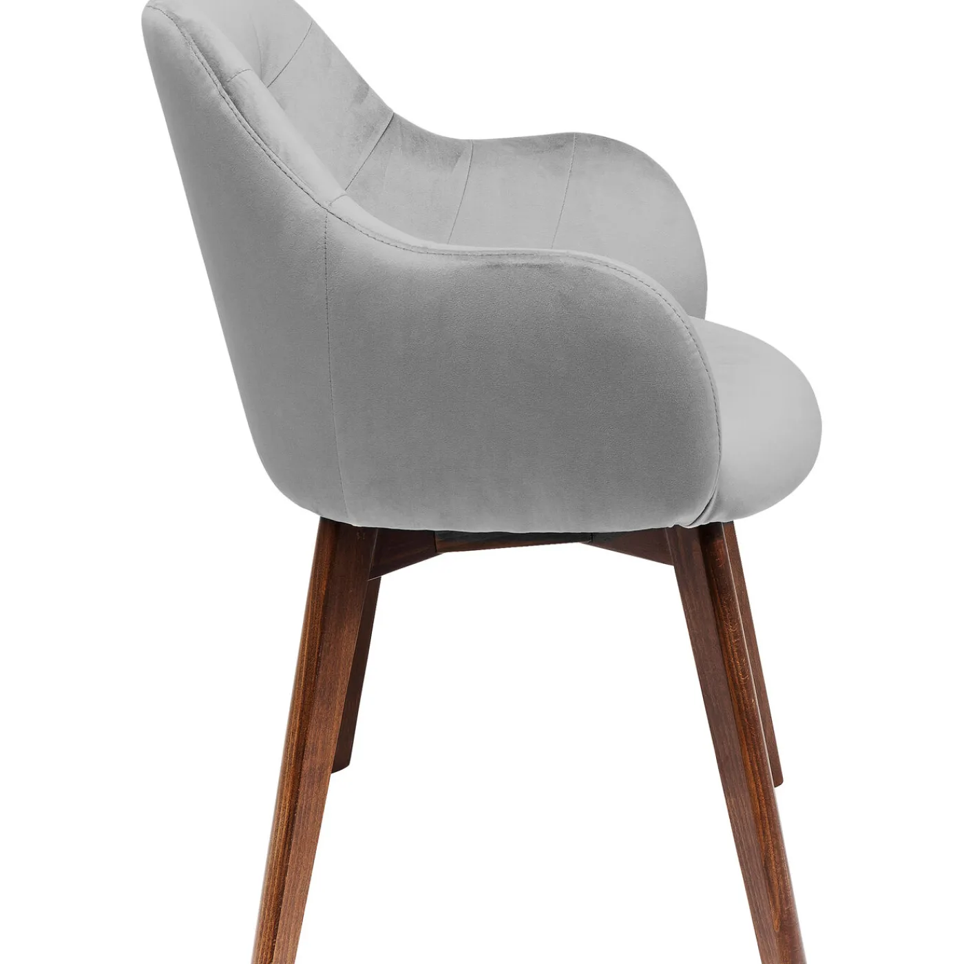 KARE Design Chaise A. Acc. Dark Lady Velours Gris