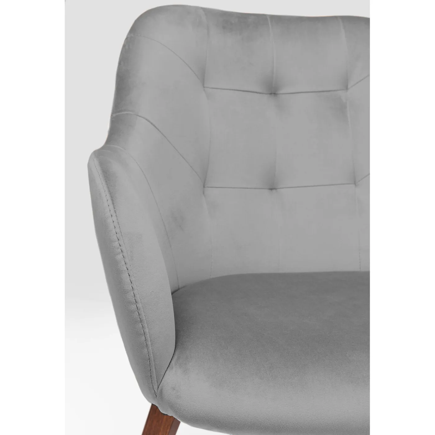 KARE Design Chaise A. Acc. Dark Lady Velours Gris