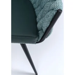 KARE Design Chaise A. Acc. Knot Bleu Petrole