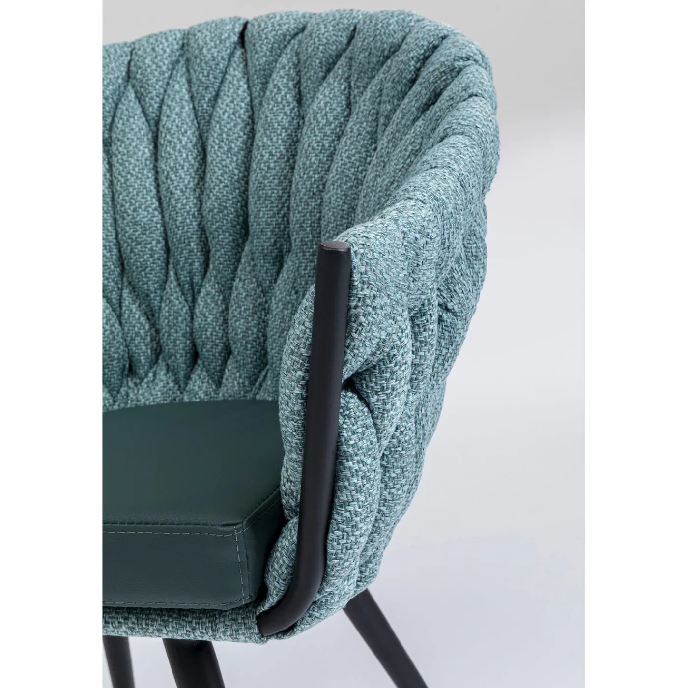 KARE Design Chaise A. Acc. Knot Bleu Petrole