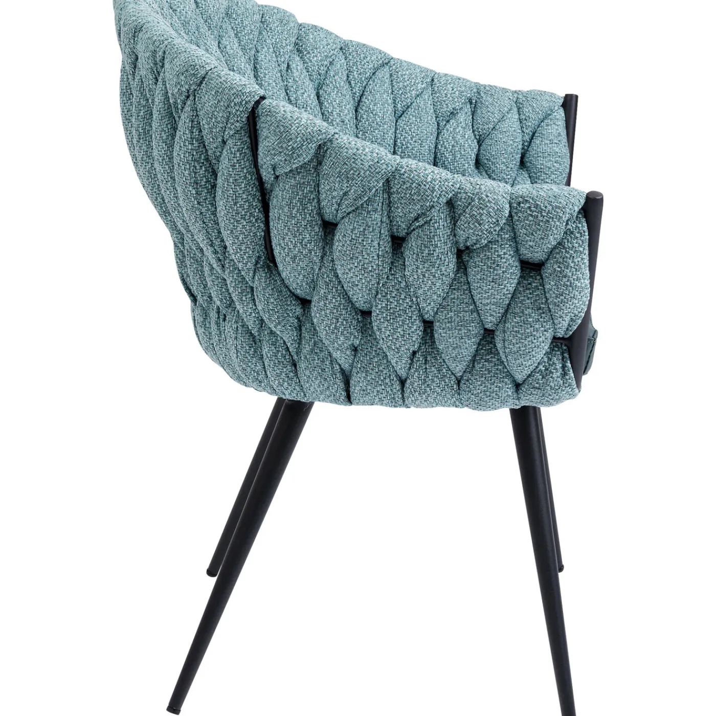 KARE Design Chaise A. Acc. Knot Bleu Petrole