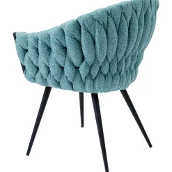 KARE Design Chaise A. Acc. Knot Bleu Petrole