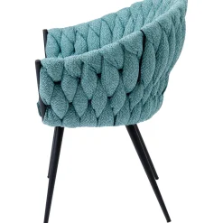 KARE Design Chaise A. Acc. Knot Bleu Petrole