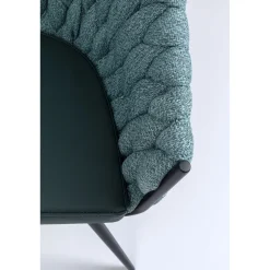 KARE Design Chaise A. Acc. Knot Bleu Petrole