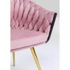 KARE Design Chaise A. Acc. Knot Mauve