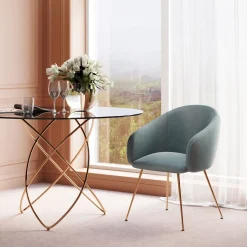 KARE Design Chaise A. Acc. Lorena Turquoise