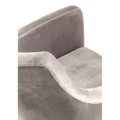 KARE Design Chaise A. Acc. Mode Velours Gris