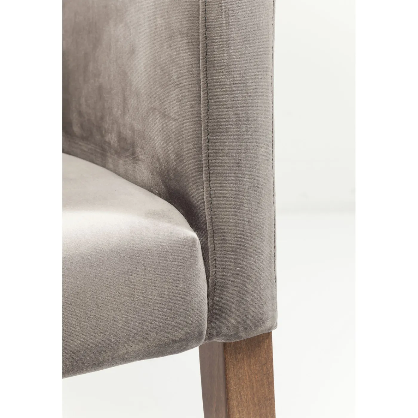 KARE Design Chaise A. Acc. Mode Velours Gris