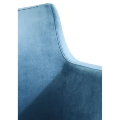 KARE Design Chaise A. Acc. Mode Velours Petrole