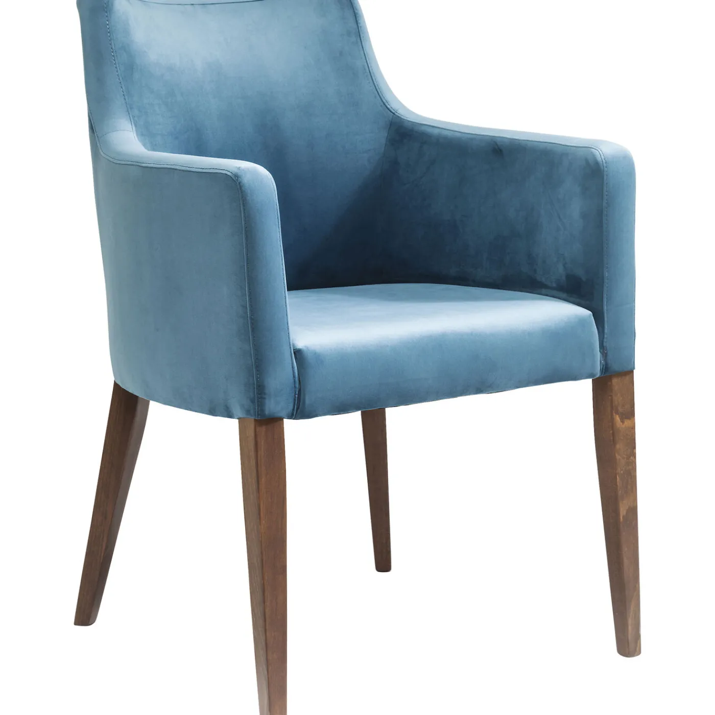 KARE Design Chaise A. Acc. Mode Velours Petrole