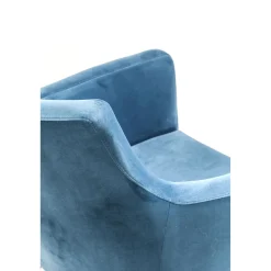 KARE Design Chaise A. Acc. Mode Velours Petrole