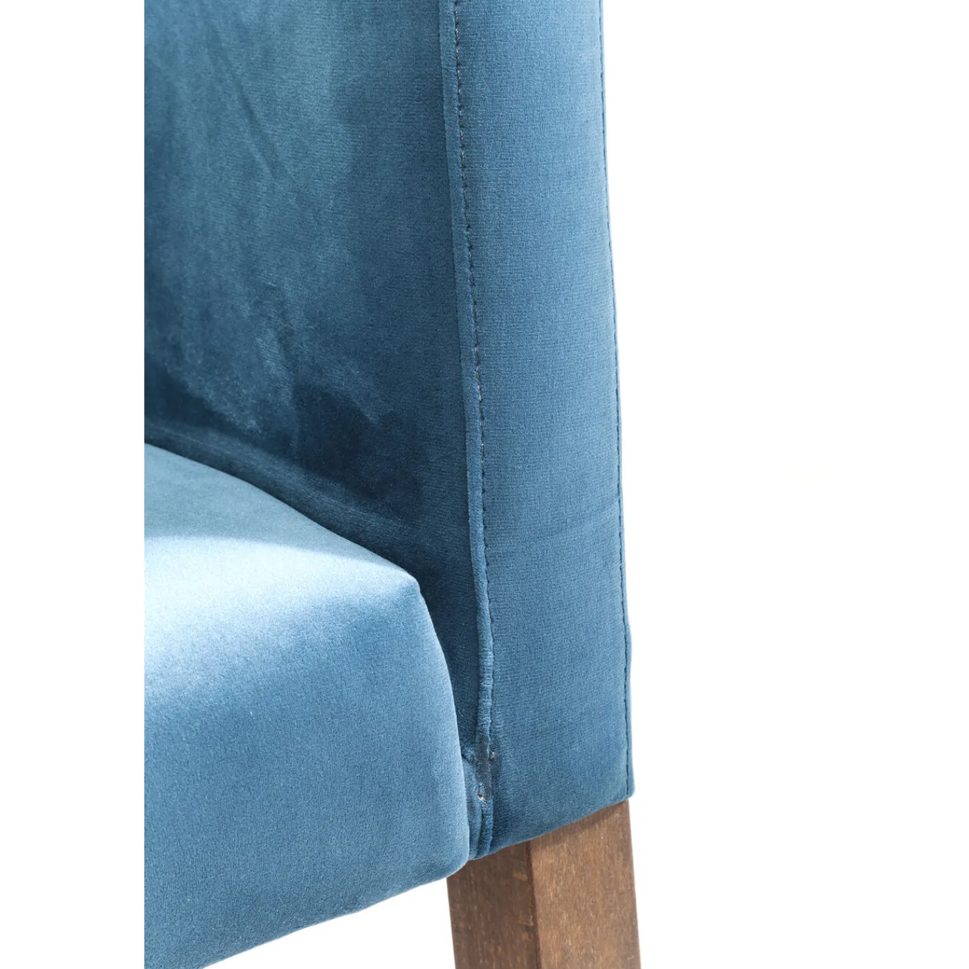 KARE Design Chaise A. Acc. Mode Velours Petrole