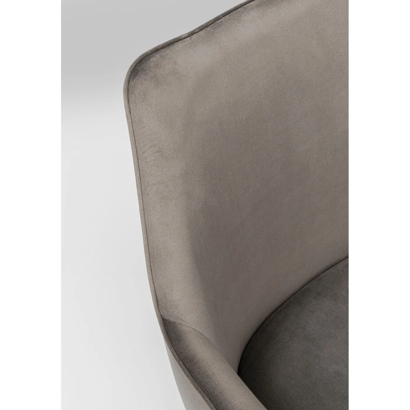 KARE Design Chaise A. Acc. Modino Velours Gris