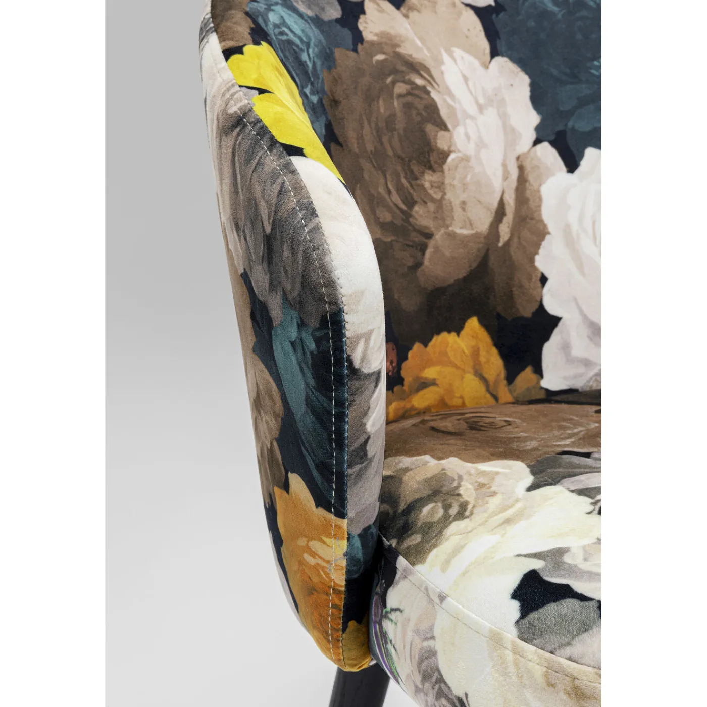 KARE Design Chaise A. Acc. Peony Flower Jaune