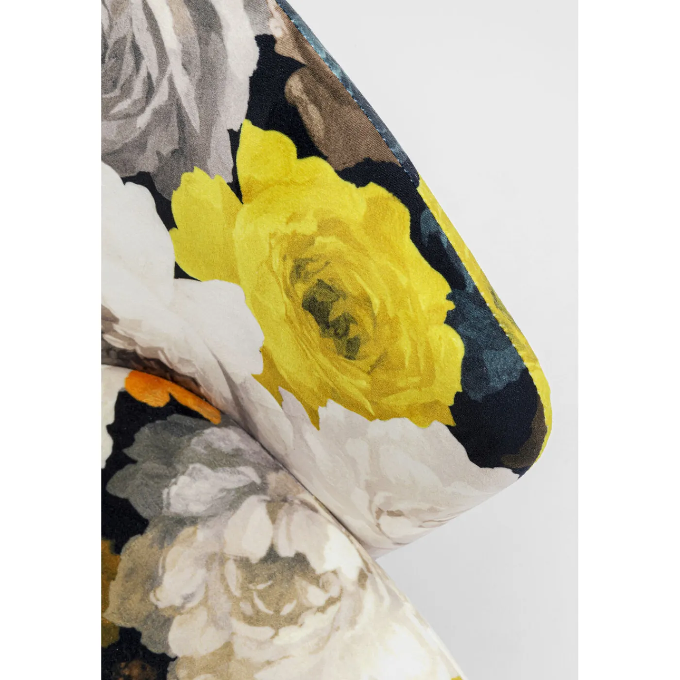 KARE Design Chaise A. Acc. Peony Flower Jaune