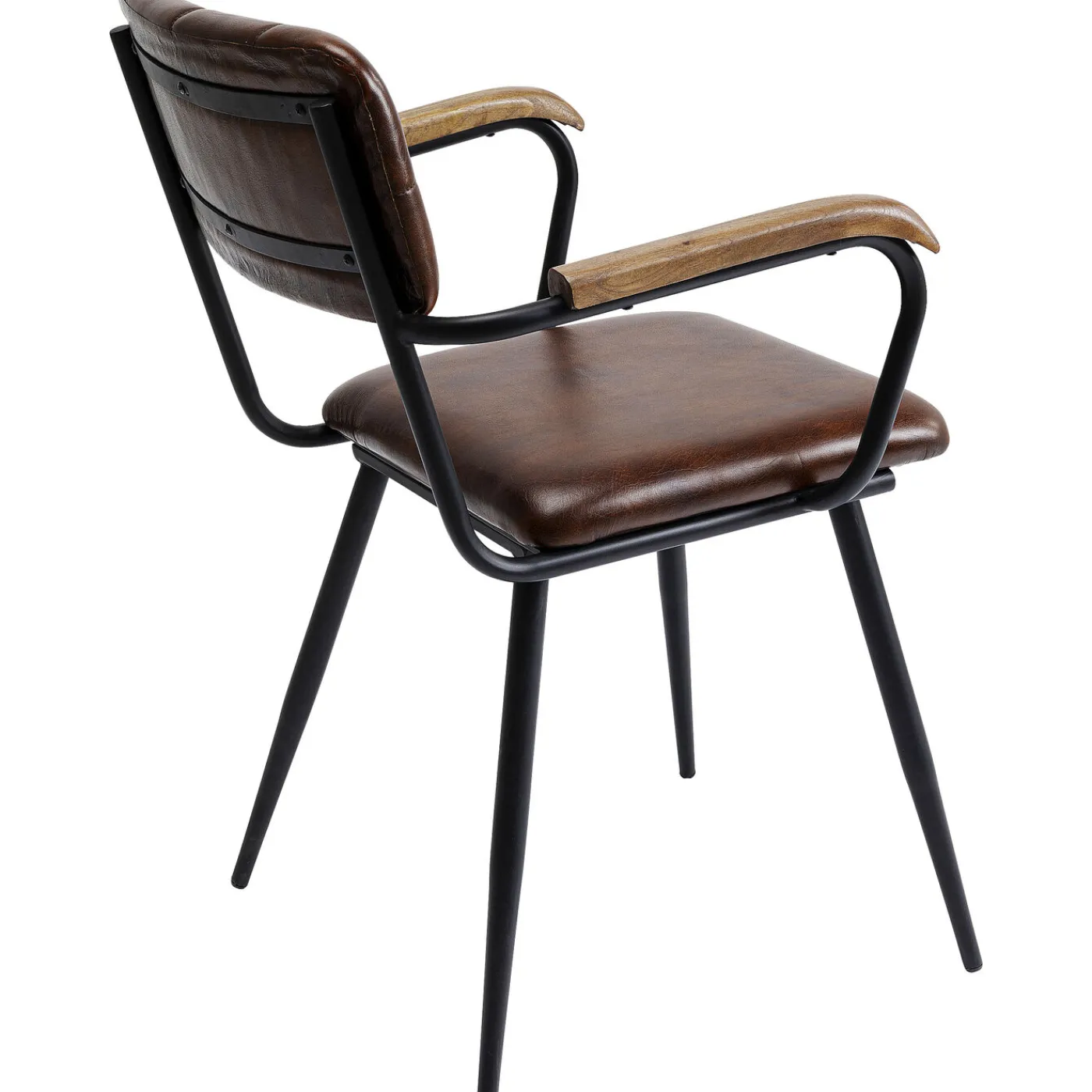 KARE Design Chaise A. Acc. Salsa.Cuir Marron