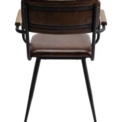 KARE Design Chaise A. Acc. Salsa.Cuir Marron