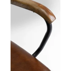 KARE Design Chaise A. Acc. Salsa.Cuir Marron