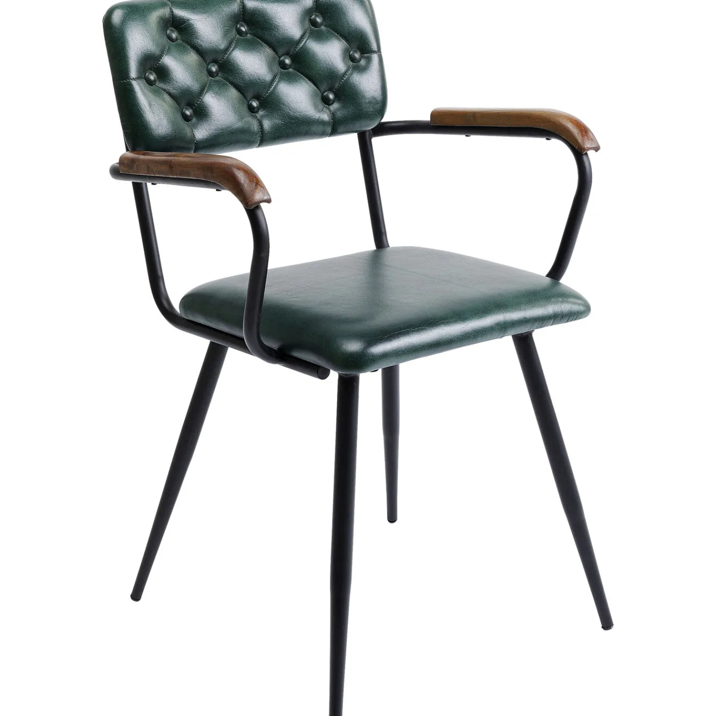 KARE Design Chaise A. Acc. Salsa.Cuir Vert Fonce